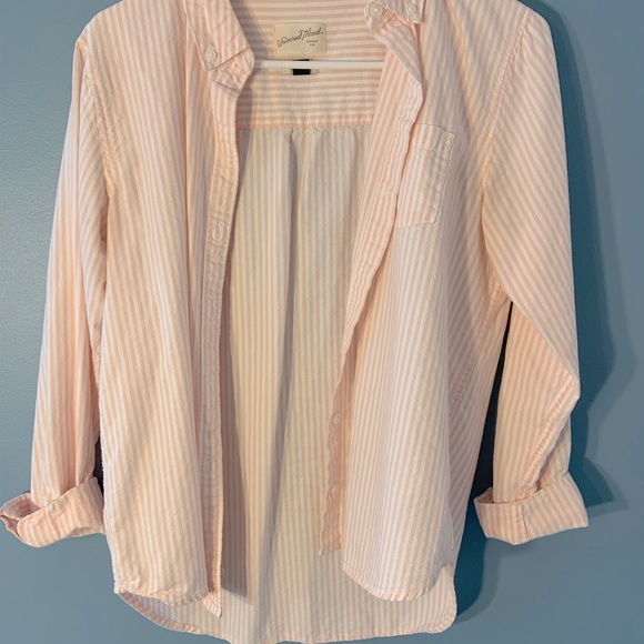 Pink and white pin stripe button down - Picture 5 of 5